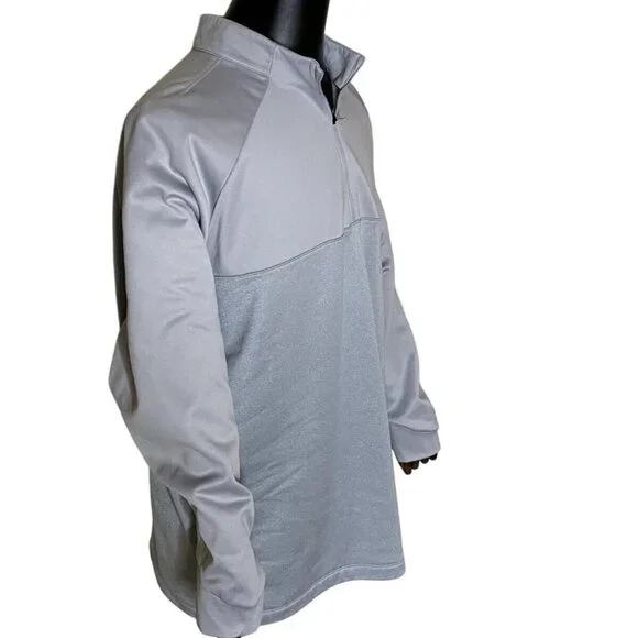 Mens Nike Golf Therma Fit Half-Zip Pullover Shirt Large Gray Lightweight Warm - Picture 4 of 14